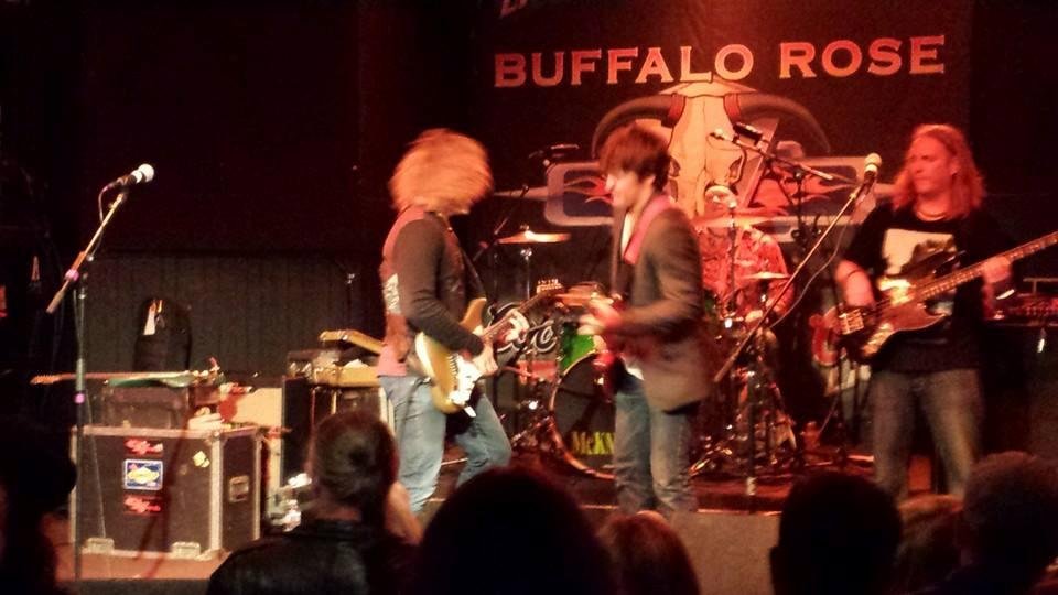 Great show...great crowd at the Buff last night! Austin Young jamming with Chris Duarte Group!
