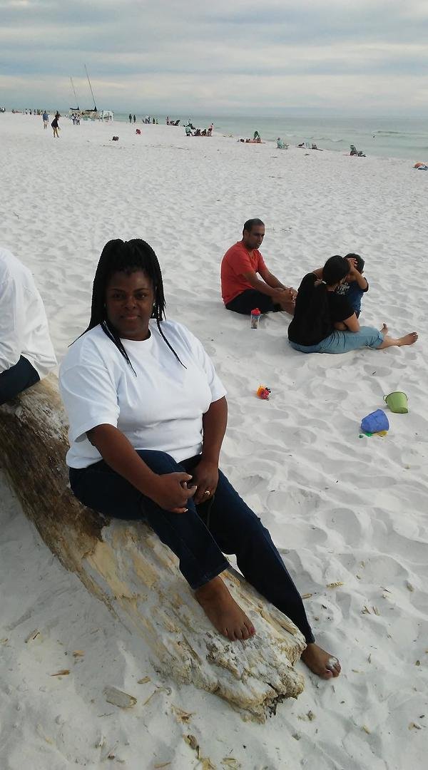 My beautiful wife Jewell Jones on the beach