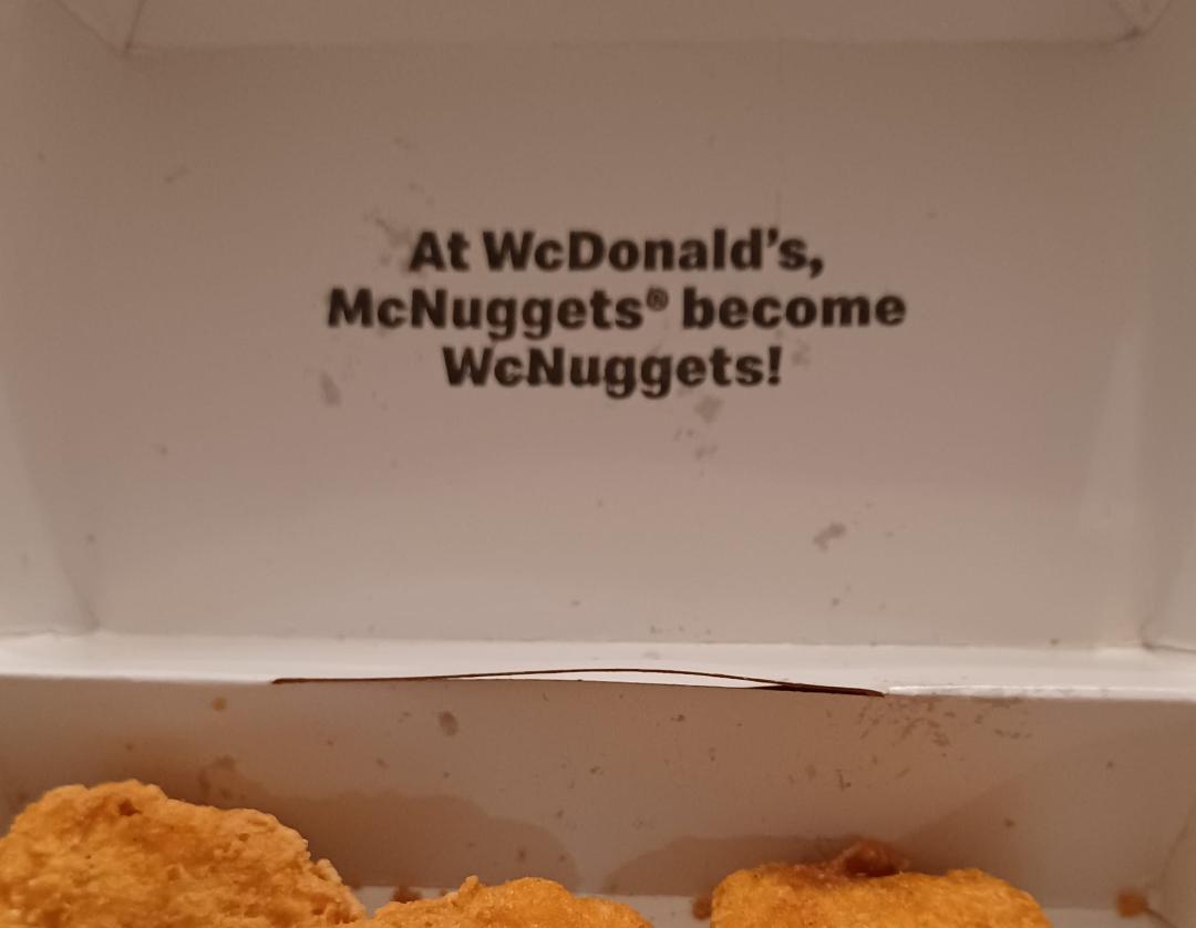 Just curious to see if anyone has received a discount on their WcNuggets from WcDonalds?