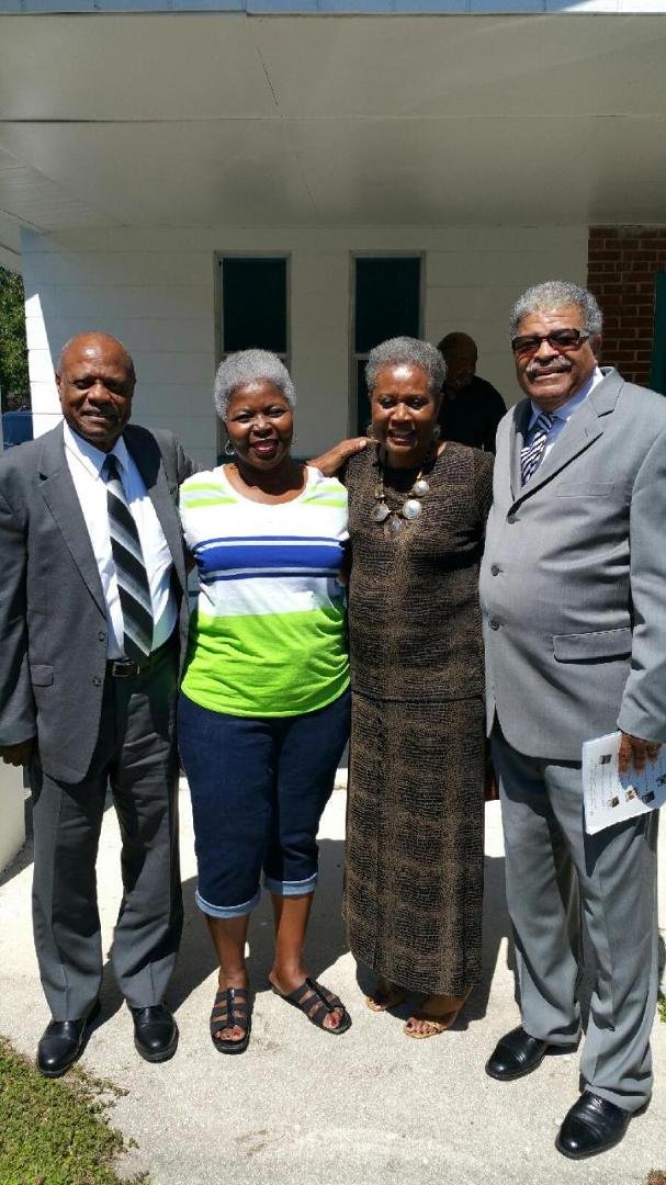 Worshipping with my Classmates of 1962 at Pastor Stafford's church New Mt. Moriah Baptist...😇😇😇