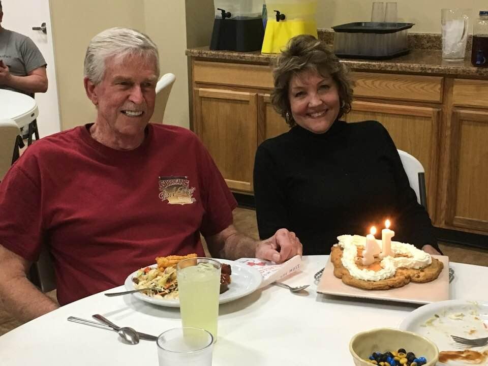 Our 14th anniversary, surprise celebration, while working on a voluntary forest fire restoration project in Middletown CA.   Thank you, Church On The Hill Fire Team.
