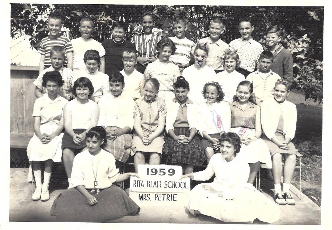 Rita Blair School 1959 Mrs Petre
