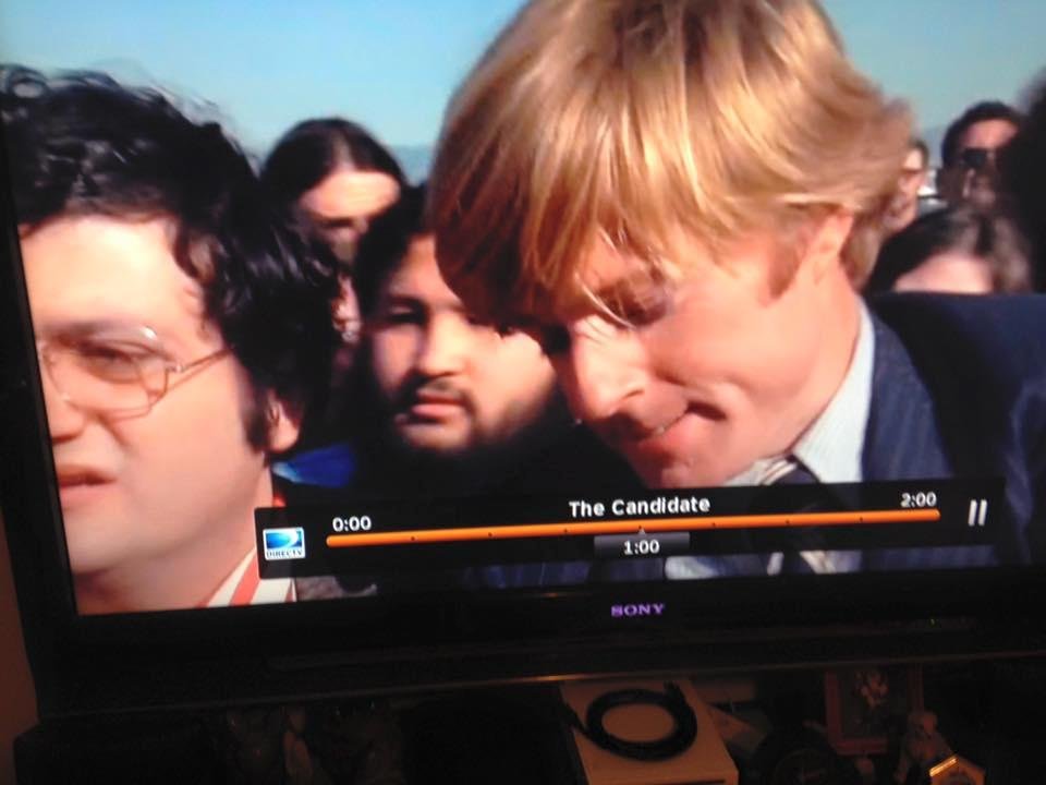 I'm watching The Candidate staring Joe Castro and Robert Redford at the Alameda Flea Market in 1972!
Joe was supposed to catch Robert Redford after he got punched, but, another guy pushed him out of the way.
So Joe got his