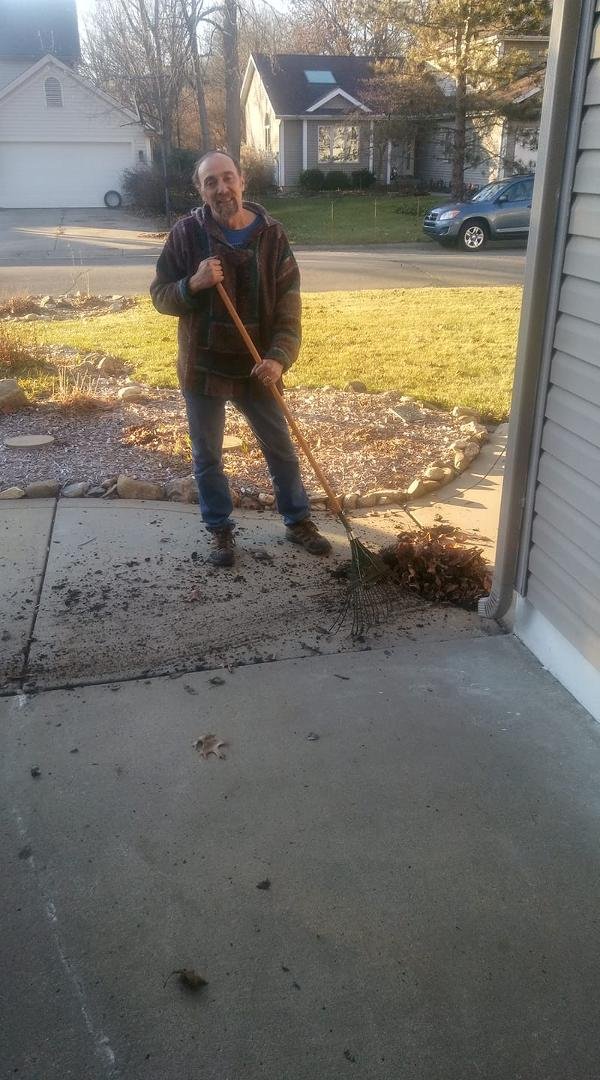 Now Mike is a gutter cleaner.