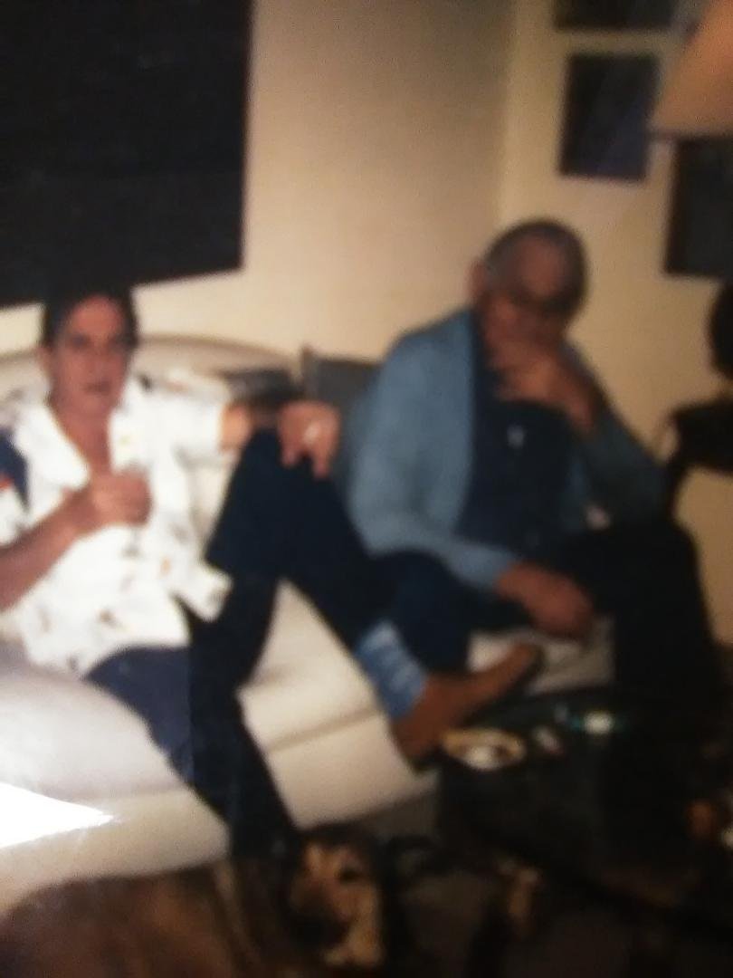 Thinking about my dad ( left) and my Uncle Charlie ( right). I sure do miss the men in my life...... That's Lilly laying in front. My mom's adopted German Shepherd. 1982? Idk 1980-88 circa. Uncle Charlie said goodbye in 198