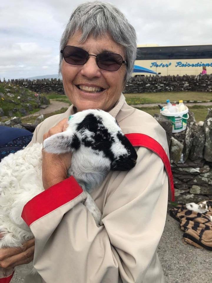 Holding a little lamb❤️❤️