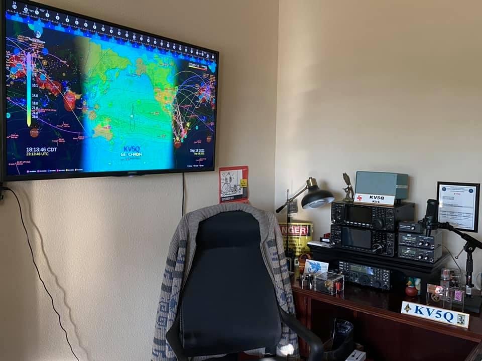 Working on getting my ham radio station set up in my new QTH with my Icom-7610, Icom-7600, Elecraft K3S, & assorted Yaesu/Icom VHF/UHF radios. I need to get active in ham radio again & look forward to contacting old friend