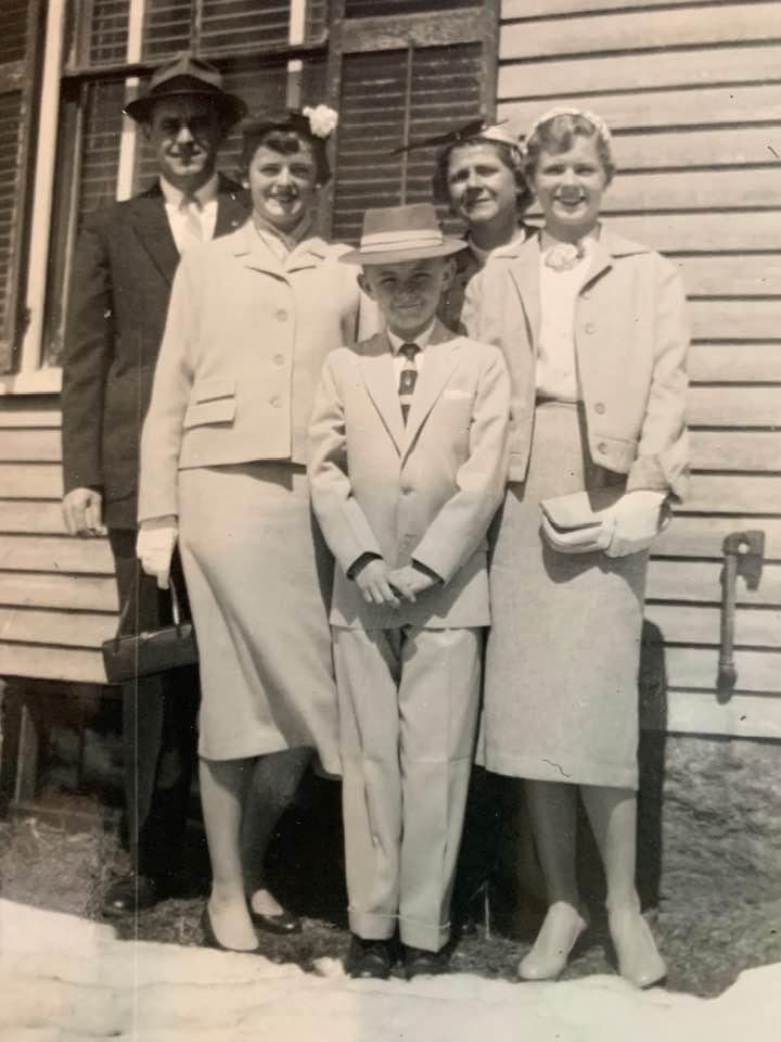 Easter Sunday about 63 years ago before Julie was born.
Happy Easter family and friends.