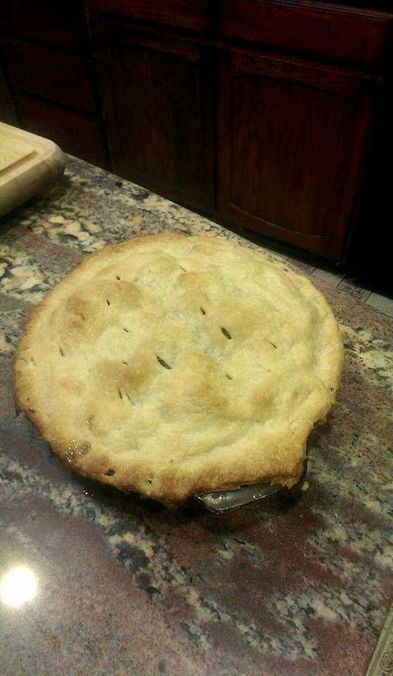 Apple pie with apples from my tree