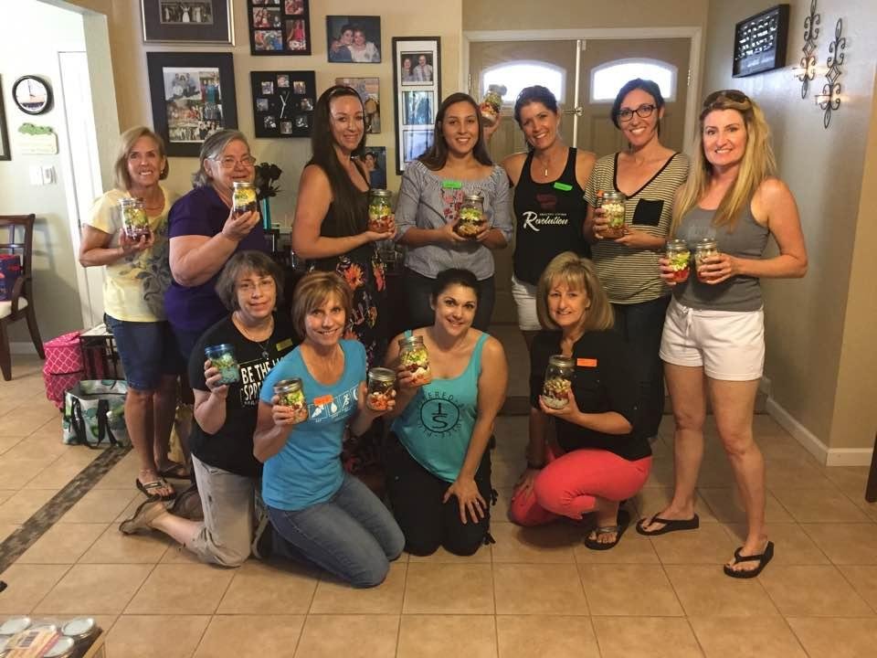 Another salad in the jar party completed! Thanks ladies for coming and sharing your time and stories. It was fabulous!