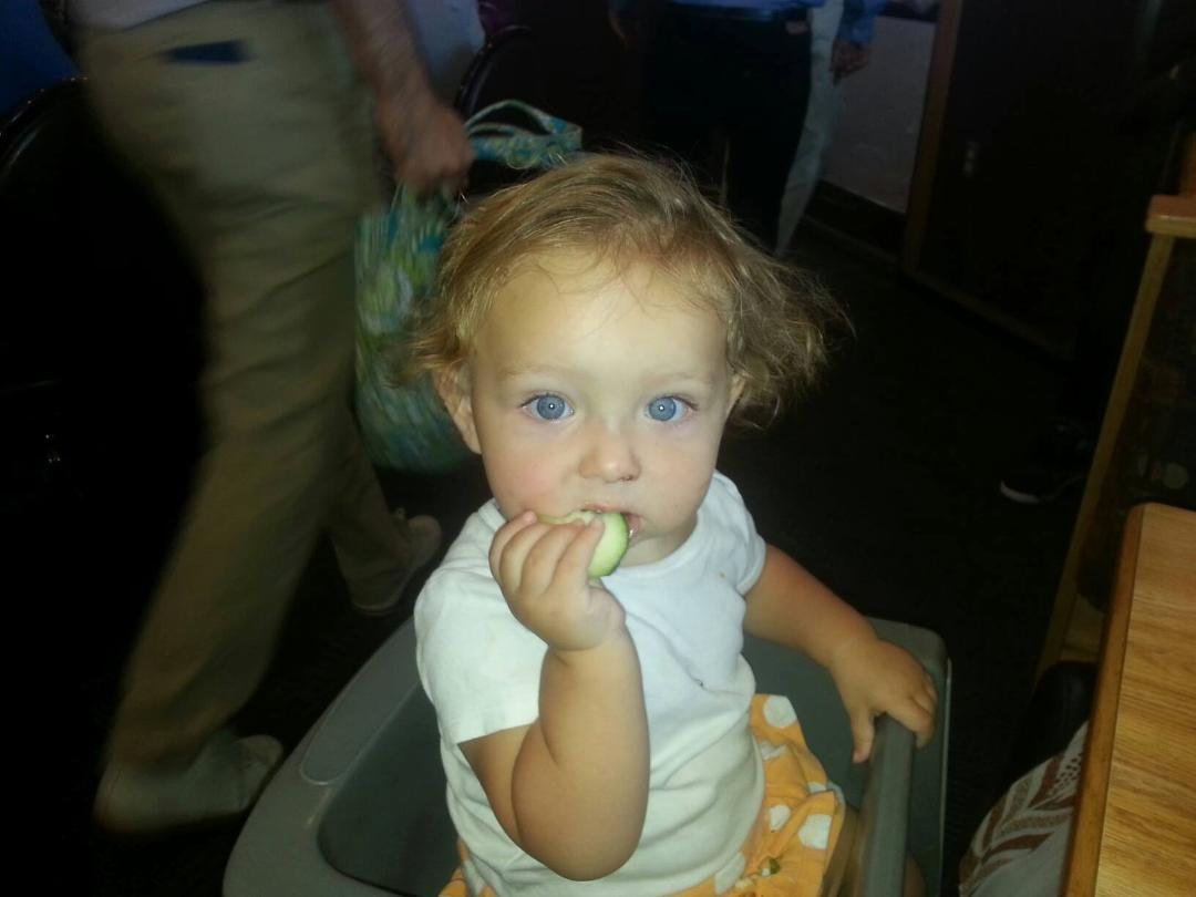 My Grand Niece at her mom's Birthday party