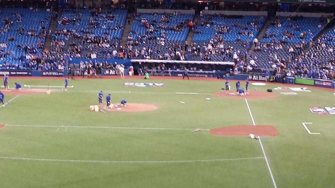 Waiting for the first pitch