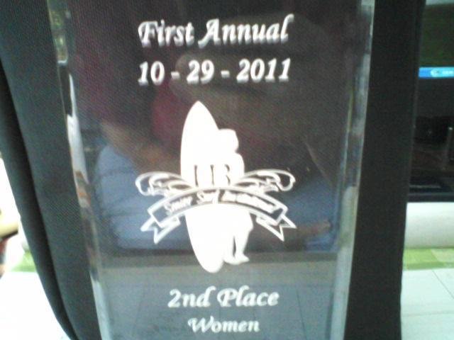 Had more trouble getting this loaded on facebook then I did getting the trophy in 2011 between knee surgery. Yes it is mine