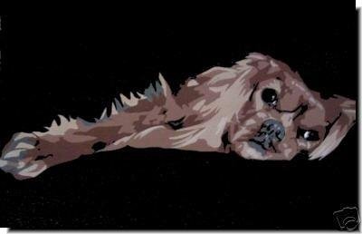 I love this painting. Red & Scarlett look like this so often when they lie down to nap.