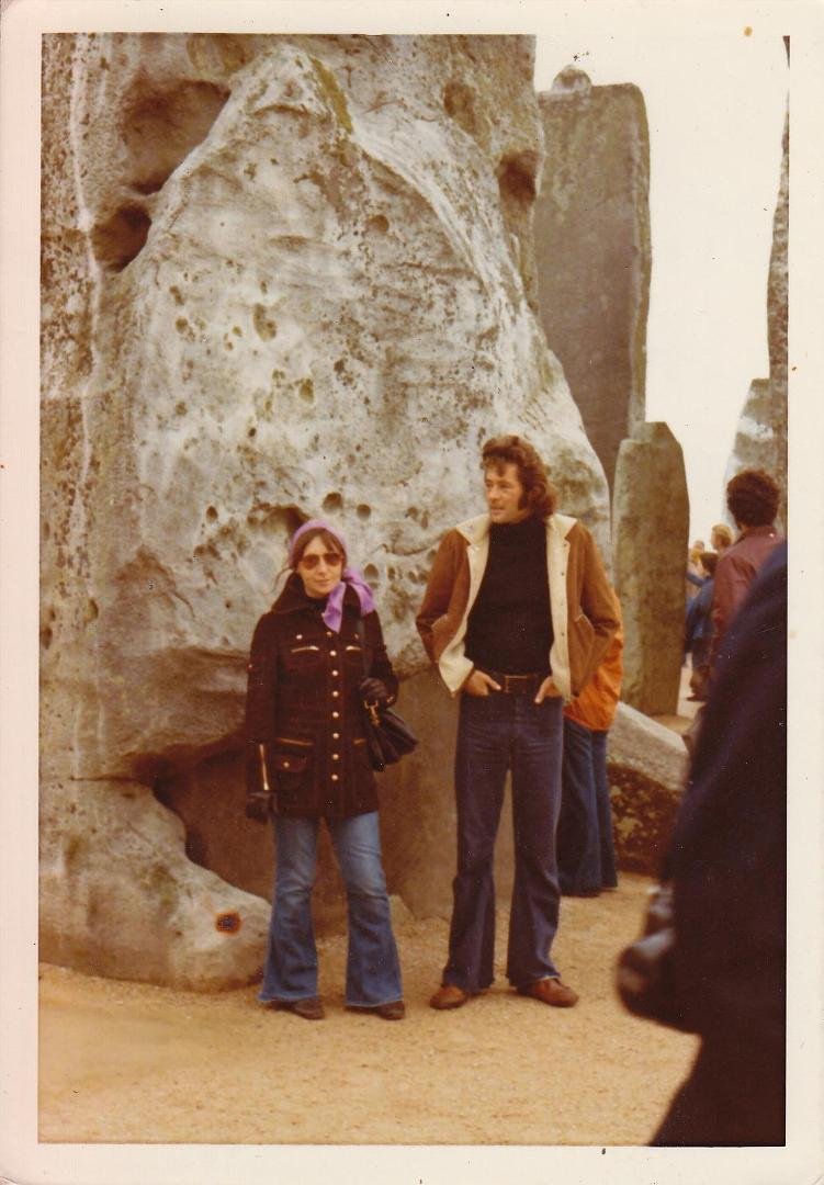 my first husband and I at stonehenge....what a looker