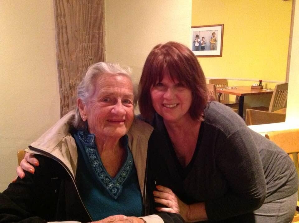 Hanging out with Tanya Trailov, 2014 in CA. A lovely lady who turned 95 in October. She and my mom were born a day apart❤️