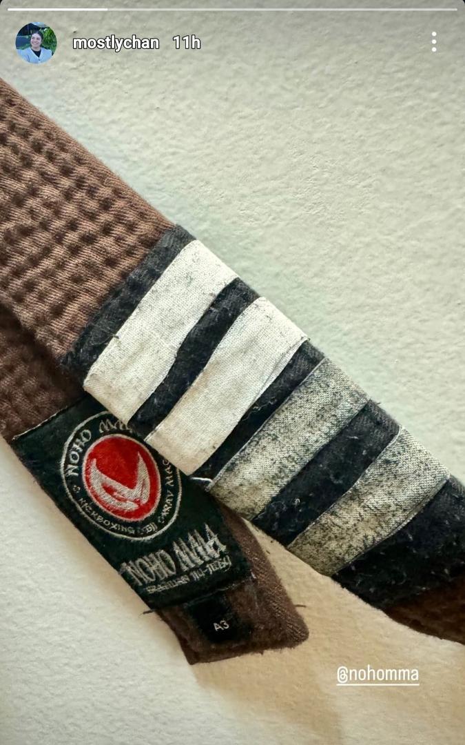 Channing earned two more stripes on her brown belt last night. Next stripe gives her a black belt in Jiu-jitsu. Congratulations sweetheart! ❤️