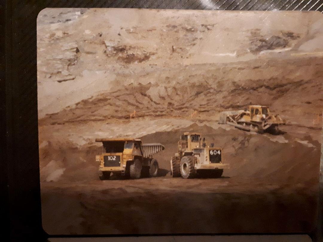 May of1980 - Dillinham contractors Revelstoke Canyon Dam 1/2 way to berock on eartfill portion of the dam