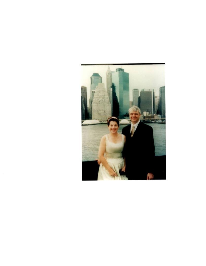At our wedding reception August 12, 2000 -- 15 years and counting!