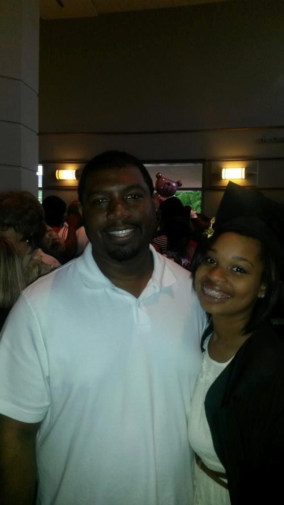 My niece, Mahdaja  and I on graduation day
