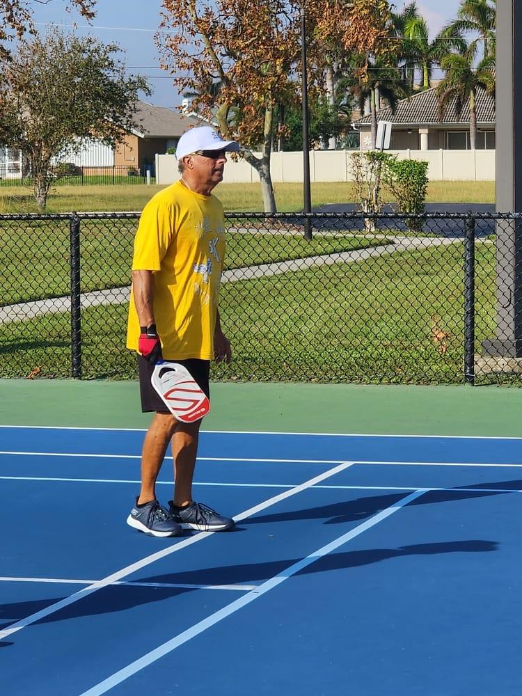 Just waiting for the ball to be served in sunny Cape Coral, Florida