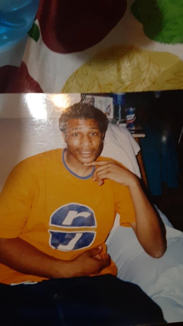 Freshly turned 20 Dre Knocca at grandma's house for Thanksgiving in 1998