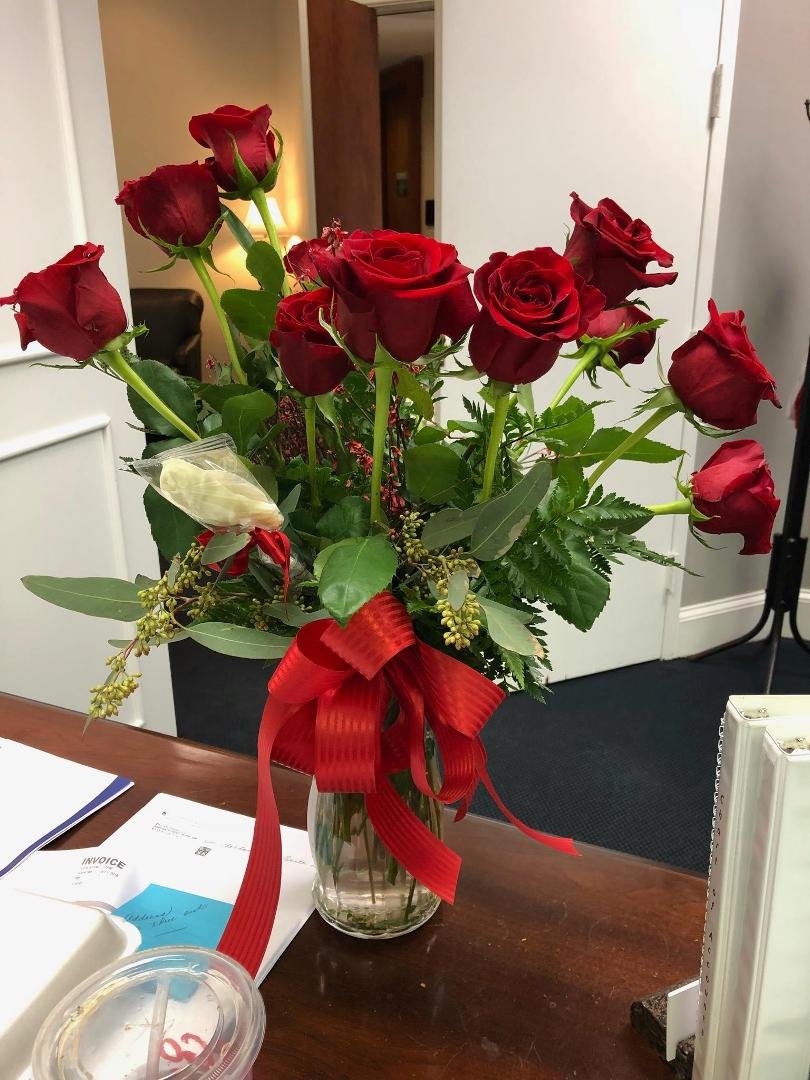 Beautiful Flowers I got today! Wonderful surprise and much appreciated.