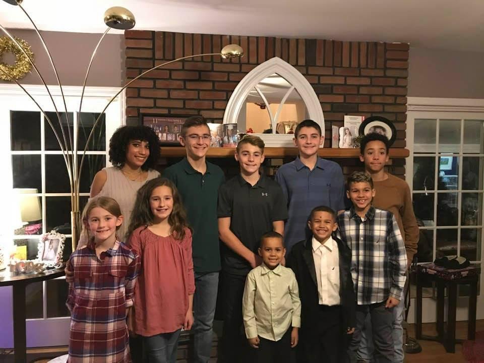 4 years ago the back row all have graduated HS one graduated College and three of them will be in college in September great bunch of grand kids