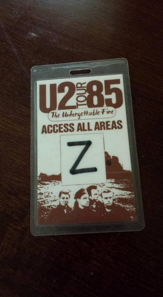 Remembering working the U2 Tour in 1985....what an awesome band....and still going strong.