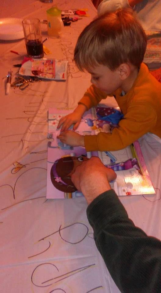 Henry doing his doc mcstuffins puzzle. Henry is very smart and has gentle loving nature to his personality. He is very special with kindness at his core and a very loving presentation. The little boy will astound you with h