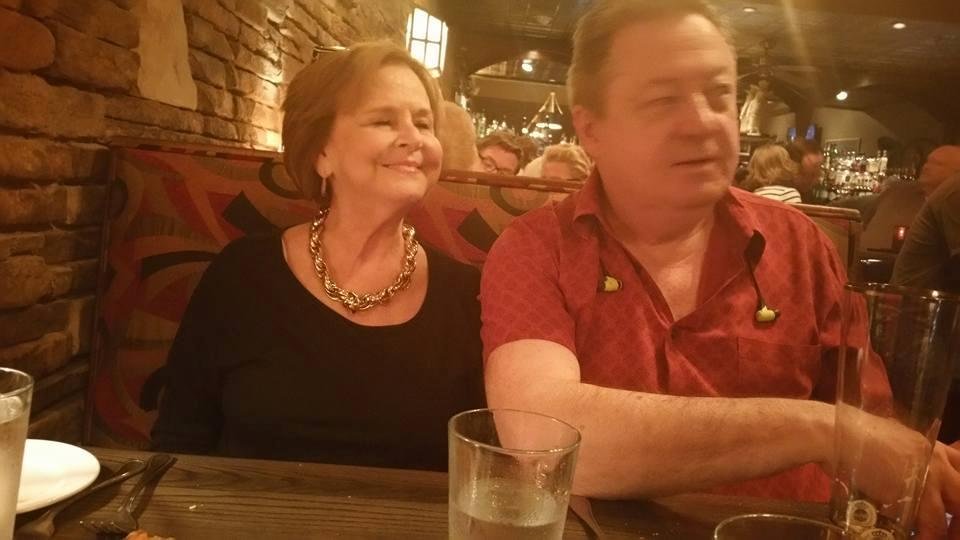 Having fun with DianneGarrick and David at Chicago's steak and seafood. With are favorite band