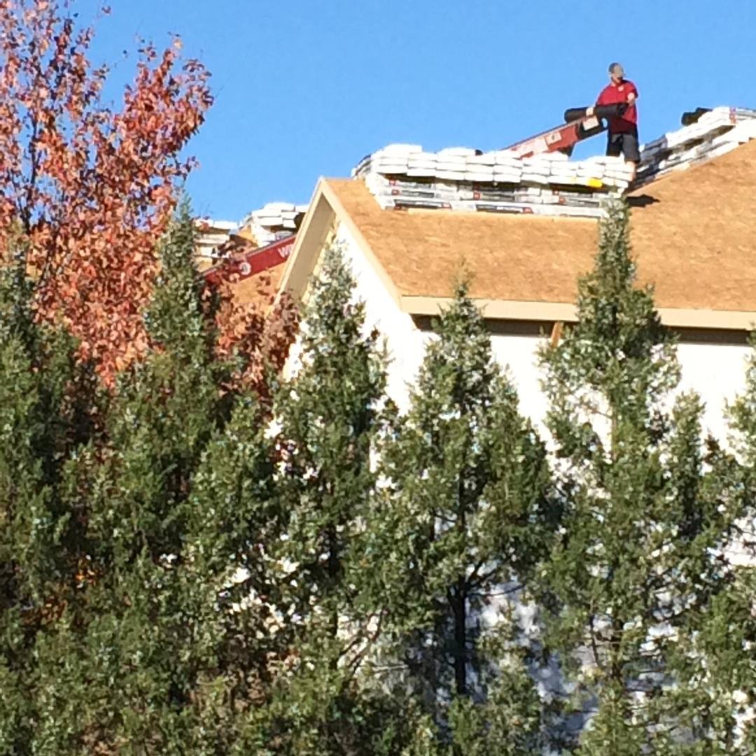Delivered shingles today May roof on Saturday. We have beaten the bad weather and the house is all closed in
Let the fun begin!