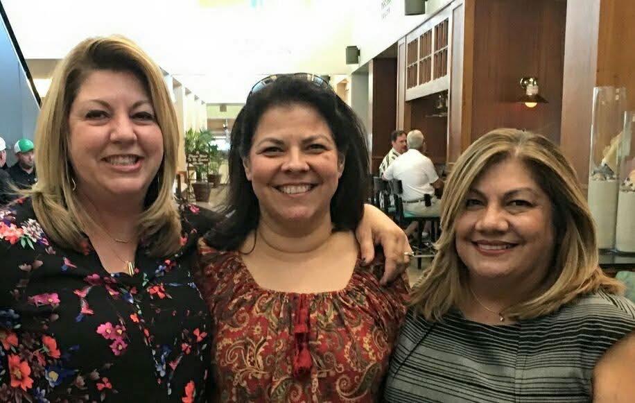 I don’t know why this memory popped into my head this morning but one of my favorite girl trips was with these two gals. Cindy Serna had a little red Honda CRX two seater with no backseat so Nancy Vasquez and I took turns s
