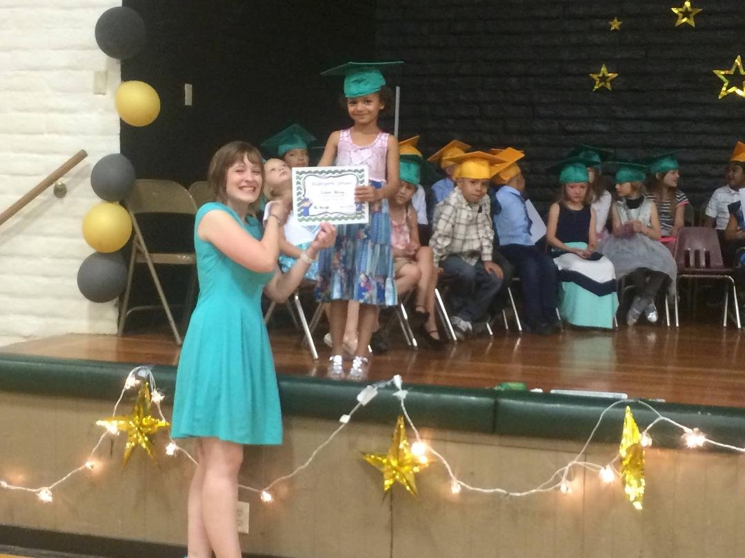 Sedona's graduation from kindergarten.