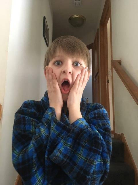 We left Justin Home Alone today!