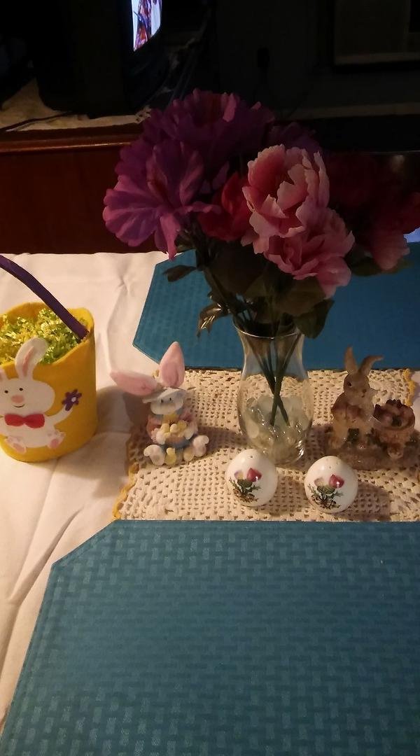 My Easter table.