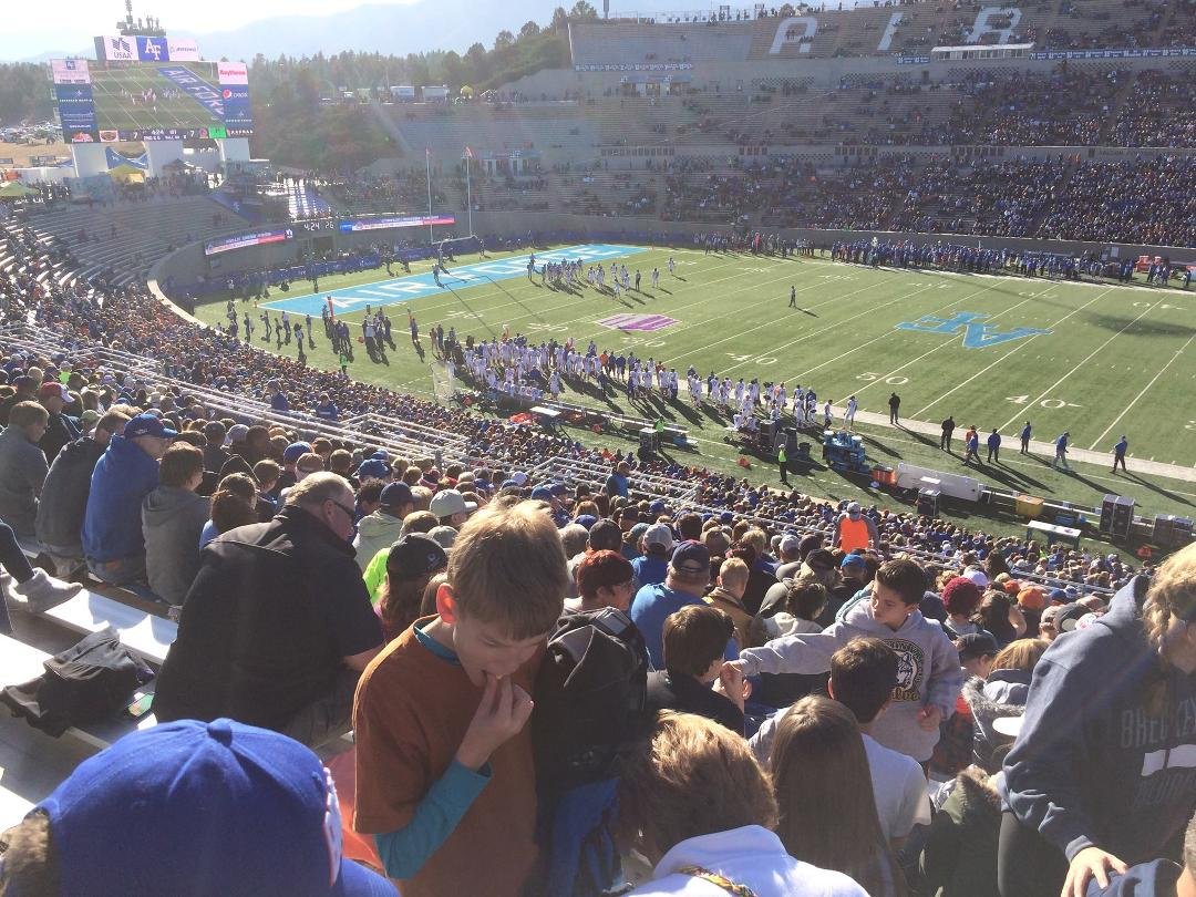 At the AF game with Pamela Bailey