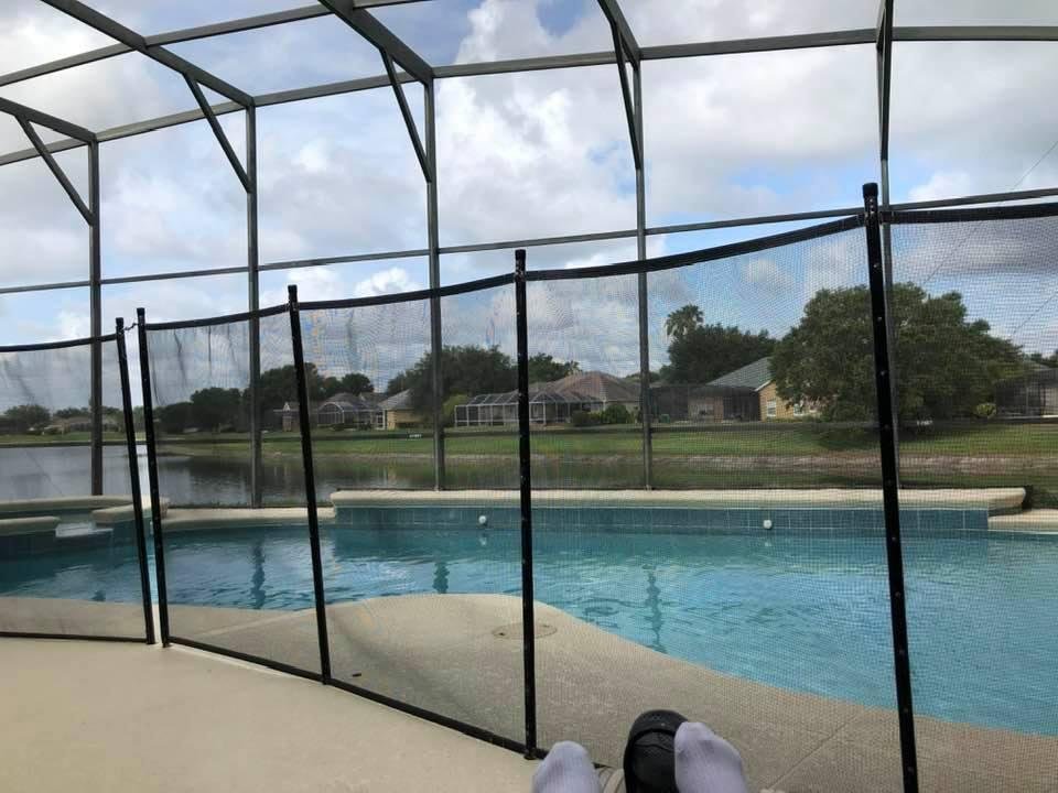 Sitting by the pool