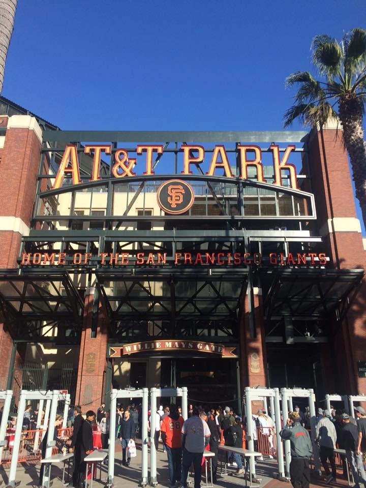 Best ballpark in baseball! Strong breeze off the Bay tonight.
