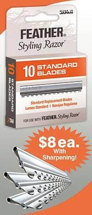 Large Selection And Lowest Prices On All Replacement Razor Blades!
#Feather #Tondeo #Jaguar #Schick #Kasho #Persona #TwoinOne