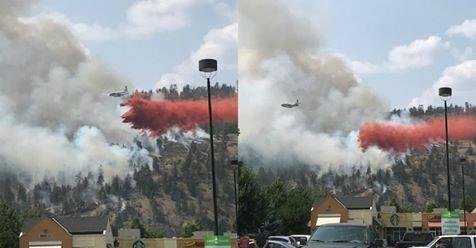 Scary Day today.Fire 2 blocks away No Homes lost as they hit it
 really Fast 🙂 kids playing with a lighter!!!😡