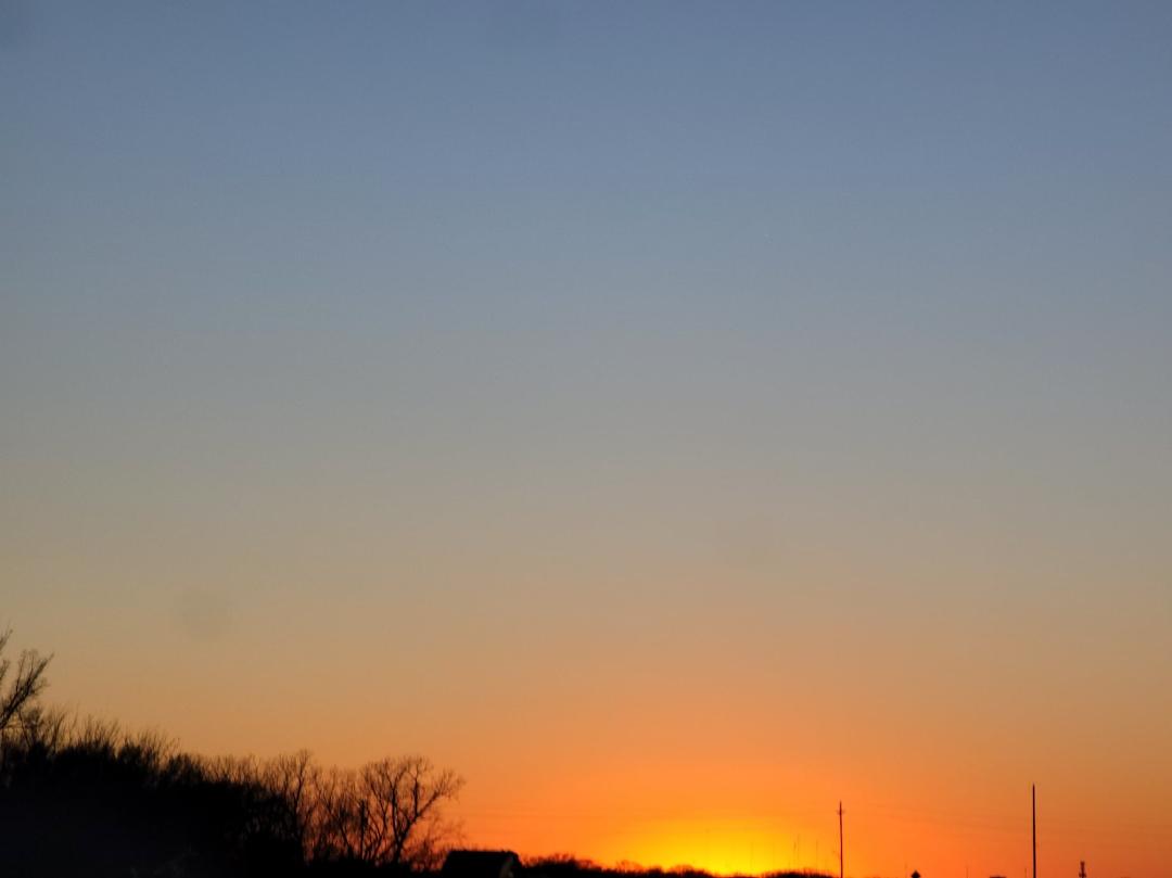 Perspective is everything and is individualized depending on your vantage point! 
Is this a Sunrise or Sunset?

What proof supports your answer?