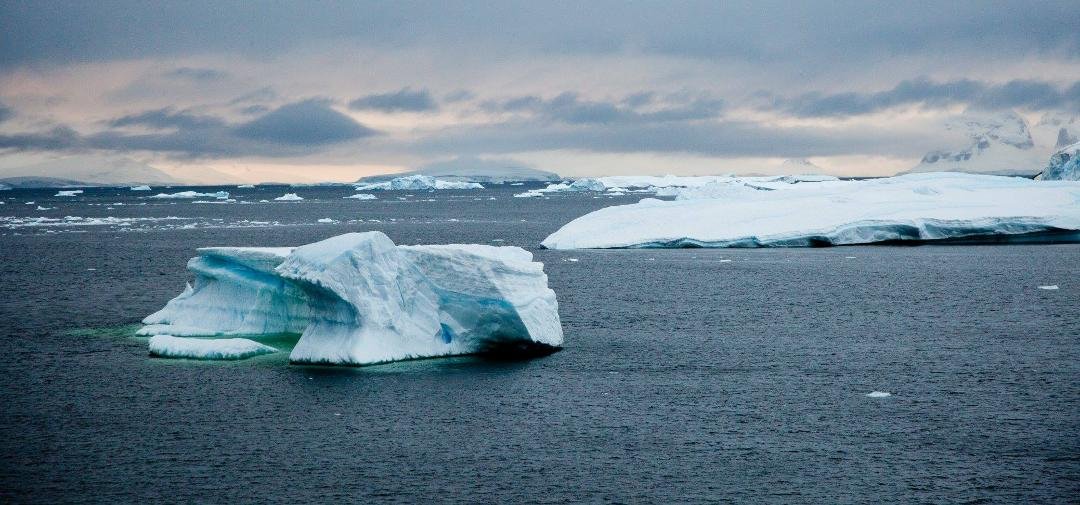 Bergs in the Antarctic Ocean
