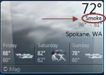 Today's weather forecast is...smoke?