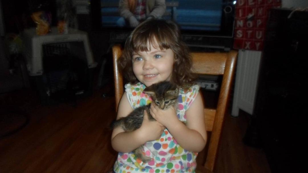 Here's a cutie, great-granddaughter, Persephone.