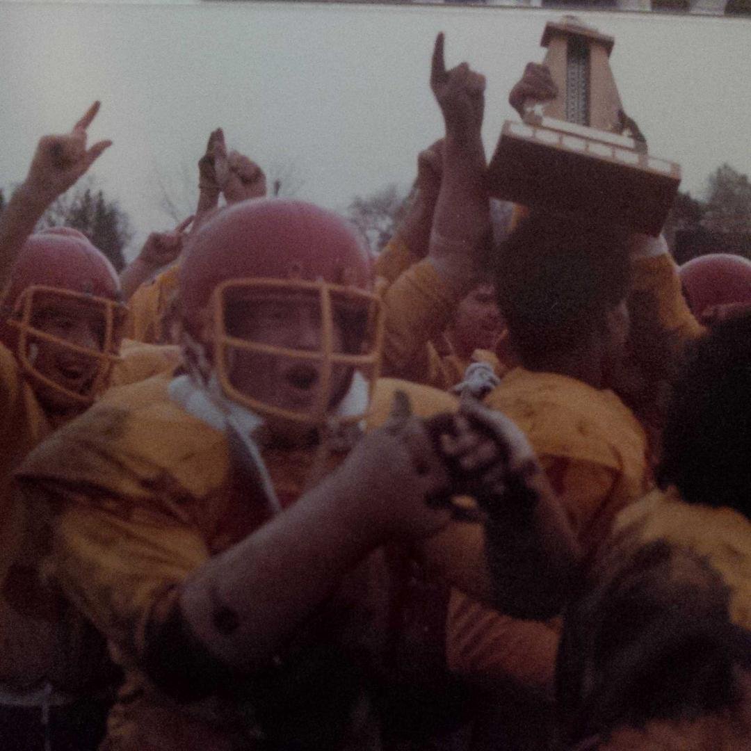 Johnny celebrating our victory; city camps!