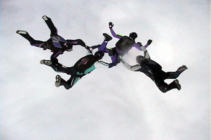 A frame capture from our Iron Crank 4-way competition, just as we're about to enter the clouds (which by the way is illegal O:-) ).  The clouds make a nice backdrop, too bad we didn't have any actual pics.