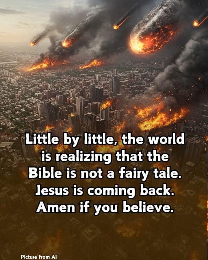 Amen 🙏Jesus is coming back soon be ready before it is to late ☺️