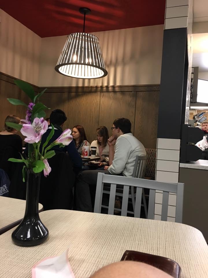 I stop by chick-fil-a in a purcellville and saw these Young Disciples studying the word !
Amazing young people !
Praying for them to impact the world as they impacted me tonight !