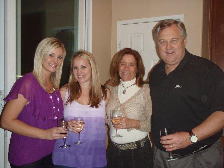 Jessie, Markie, & Pam and me at Kevin's surprise 60th.